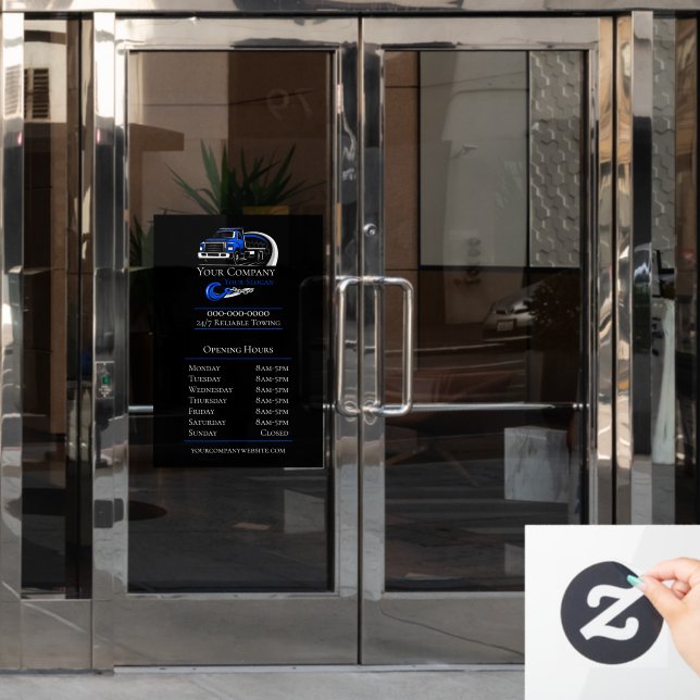 Professional Towing Company, Opening Hours (Office Door)