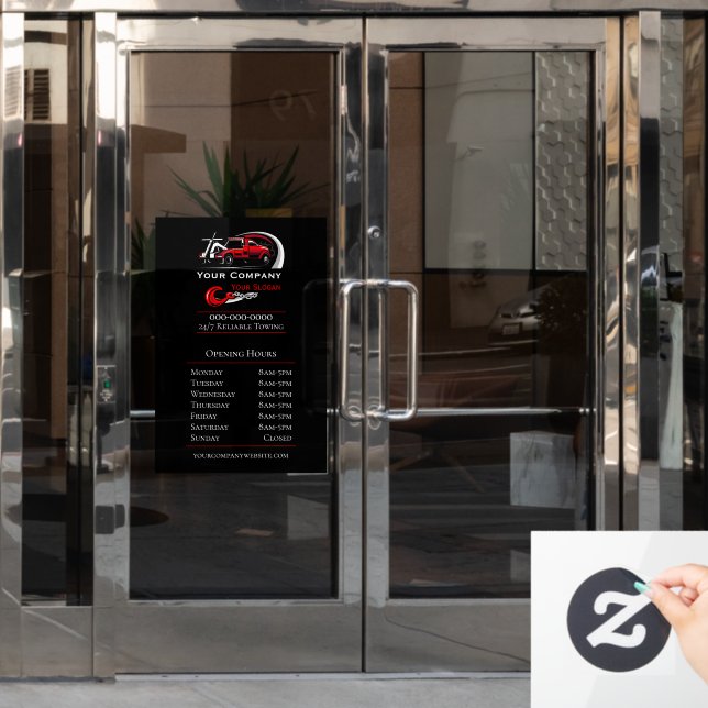 Professional Towing Company, Opening Hours (Office Door)
