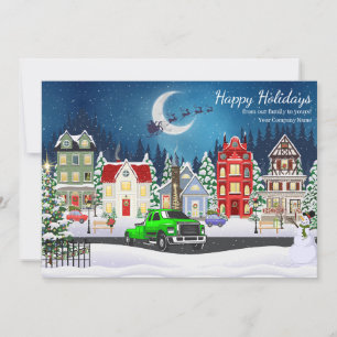 Professional Towing Hauling Company Holiday Card