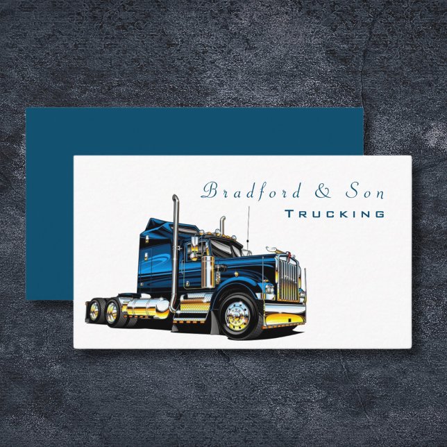 Professional Transport Trucking Haul Company Business Card (Creator Uploaded)
