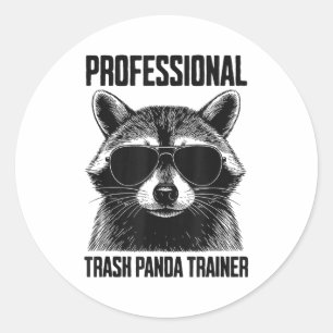 Professional Trash Panda Trainer  Classic Round Sticker