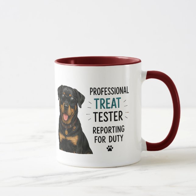 🐾 Professional Treat Tester Funny Dog Quote 🐾 Mug (Right)