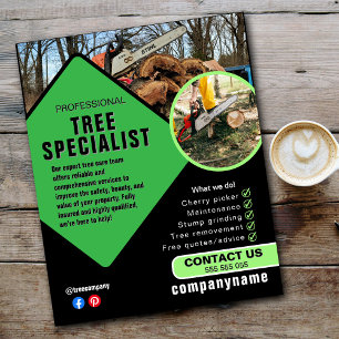 Professional Tree & Hedge Trimming Service   Custo Flyer