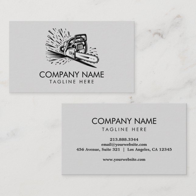 Professional Tree Trimming & Arborist Services     Business Card (Front/Back)