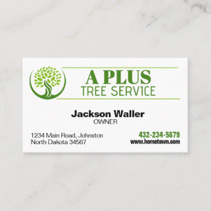 Professional Tree Trimming Service   Arborist Business Card