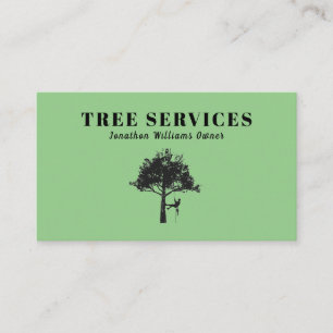 Professional Tree Trimming Service Business Card