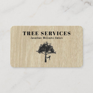 Professional Tree Trimming Service Business Card