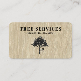 Professional Tree Trimming Service Business Card