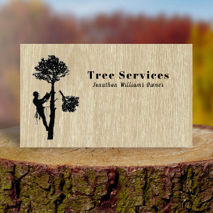 Professional Tree Trimming Services Business Card