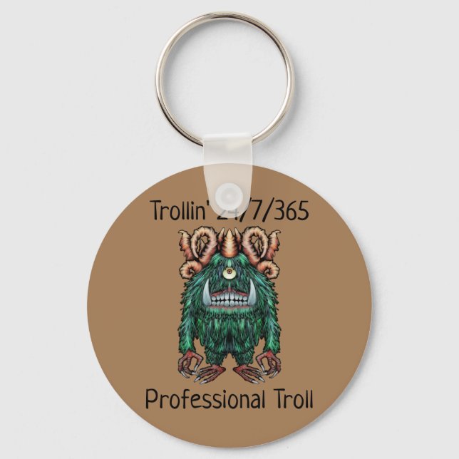 Professional Troll Key Ring (Front)