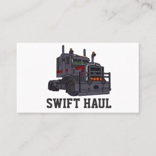 professional trucking business cards