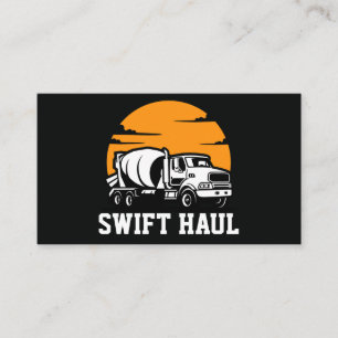 professional trucking business cards