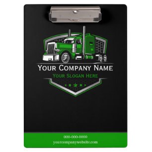 Professional Trucking Hauling Company Clipboard