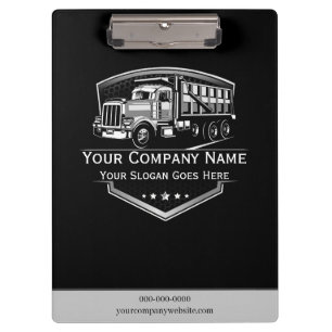 Professional Trucking Hauling Company Clipboard
