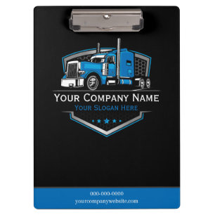 Professional Trucking Hauling Company Clipboard