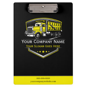 Professional Trucking Hauling Company Clipboard