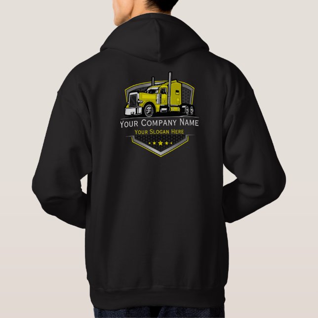 Professional Trucking Hauling Company  Hoodie (Back)