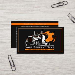 Professional Trucking Hauling Company Repair Business Card