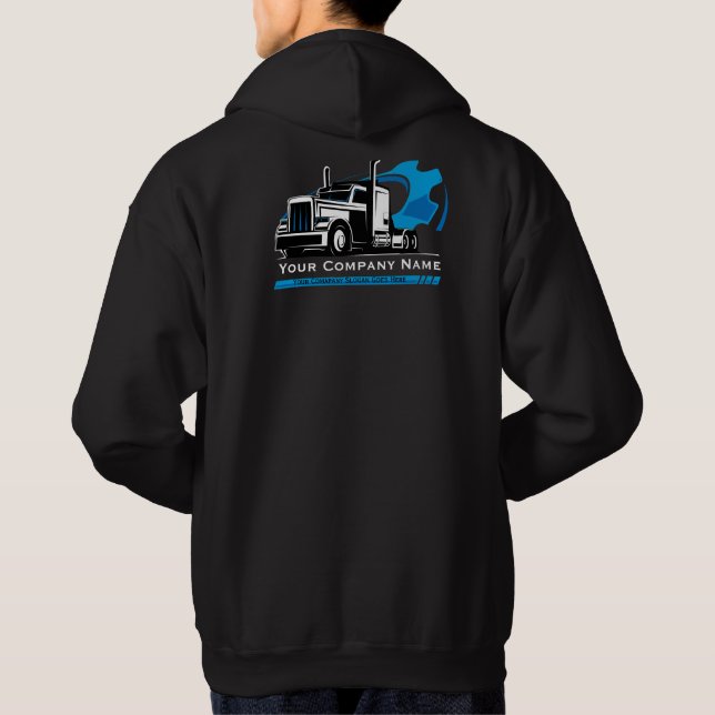 Professional Trucking Hauling Company Repair Hoodie (Back)