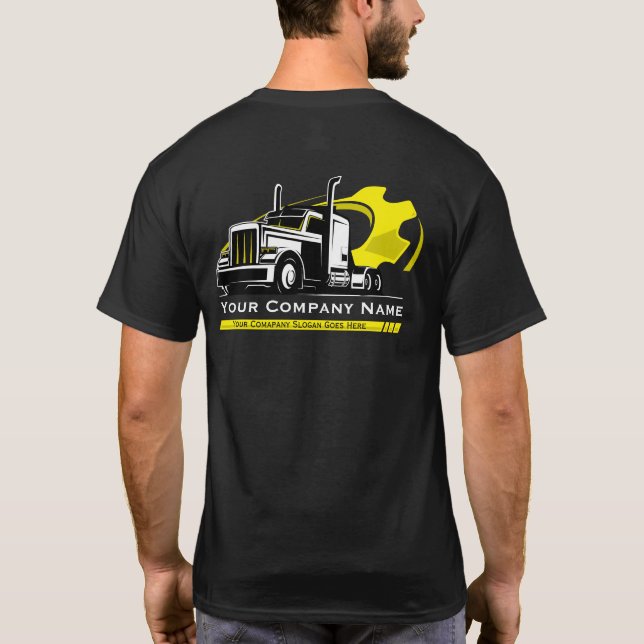 Professional Trucking Hauling Company Repair T-Shirt (Back)