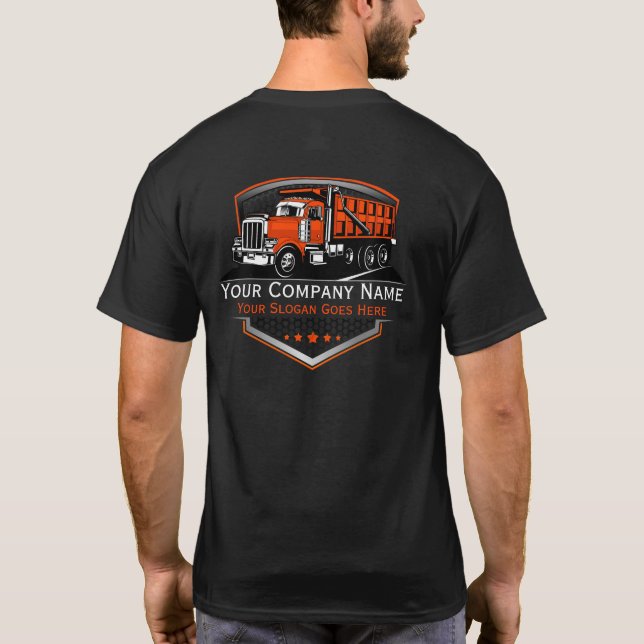 Professional Trucking Hauling Company  T-Shirt (Back)