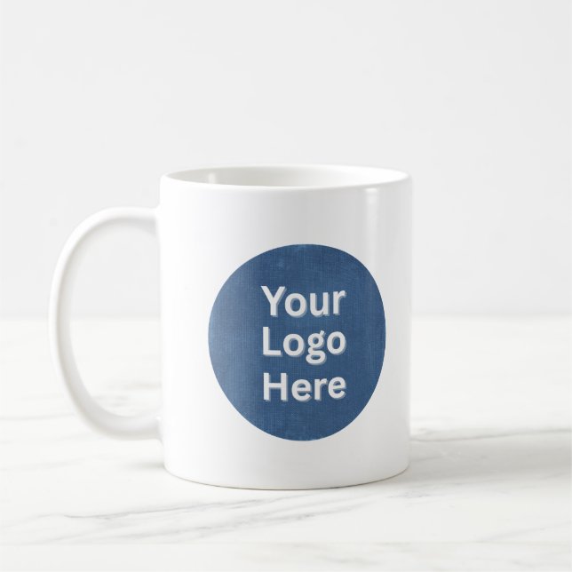 Professional Two-Sided Custom Logo Coffee Mug (Left)