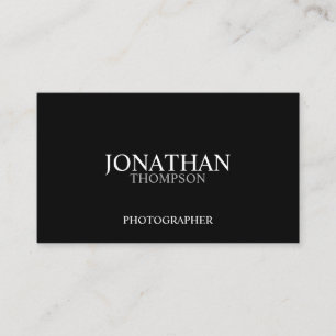 Professional Two Tone Black and White Business Card