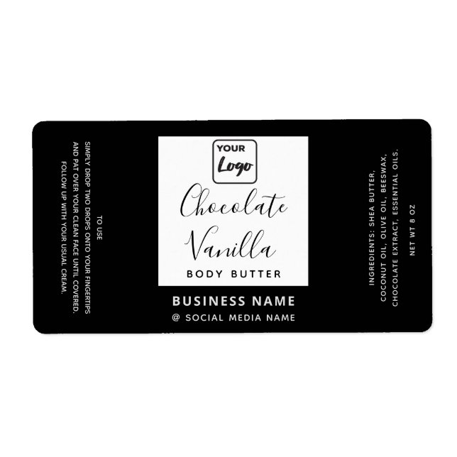 Professional typography black white logo product   (Front)