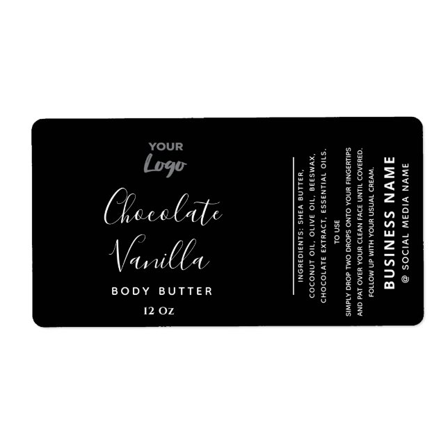Professional typography black white logo product   (Front)