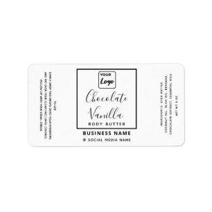 Professional typography black white logo product label