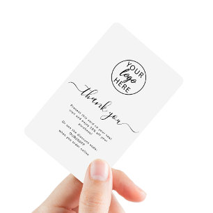 Professional Typography Business Logo Discount Card