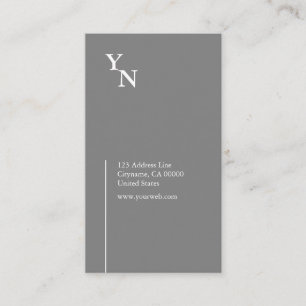Professional Typography Vertical Business Card