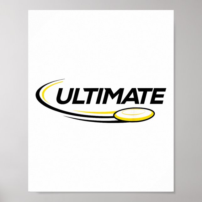 Professional Ultimate Frisbee Disc Golf Player  Poster (Front)
