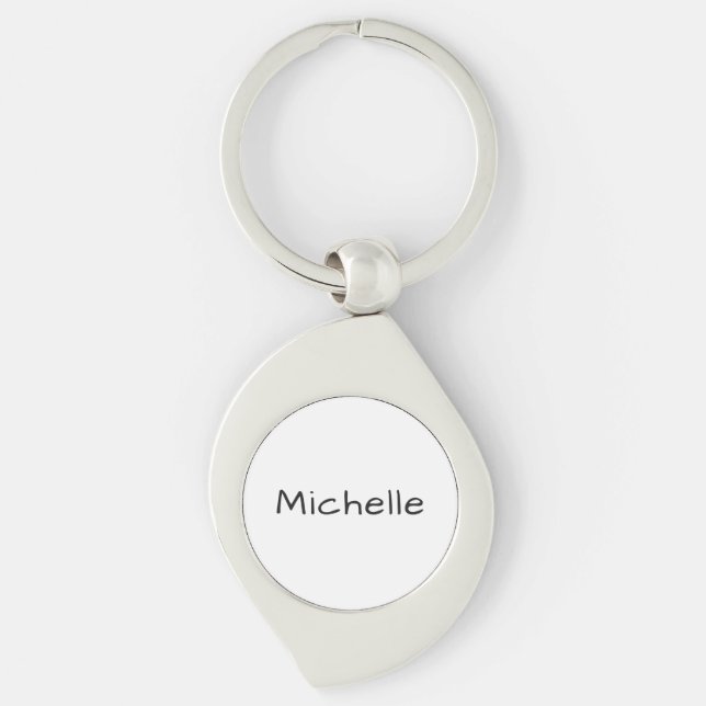 Professional Unique Casual Handwriting Key Ring (Front)