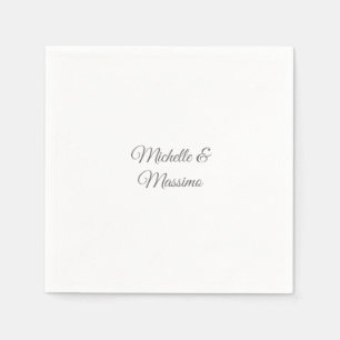 Professional Unique Classical Plain Couple Names Napkin