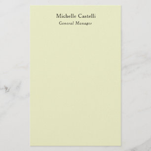 Professional Unique Classical Plain Stationery