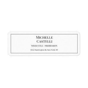 Professional Unique Classical Simple Black & White