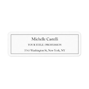 Professional Unique Classical Simple Black & White