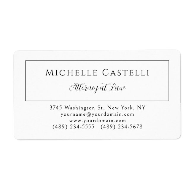 Professional Unique Classical Simple Black & White (Front)