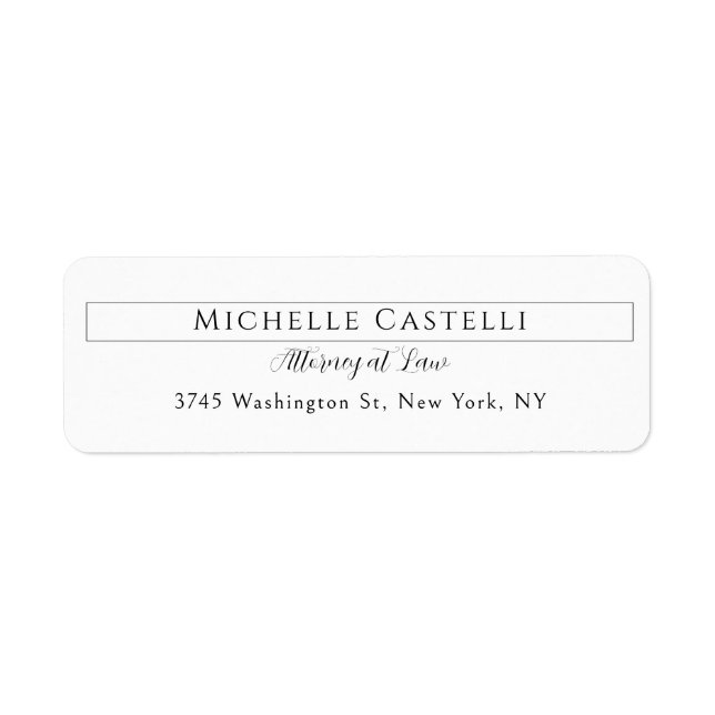 Professional Unique Classical Simple Black & White (Front)