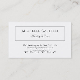 Professional Unique Classical Simple Black & White Business Card