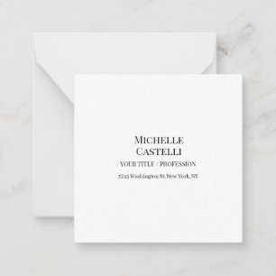 Professional Unique Classical Simple Black & White Card