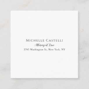 Professional Unique Classical Simple Black & White Enclosure Card