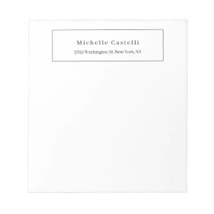 Professional Unique Classical Simple Black & White Notepad
