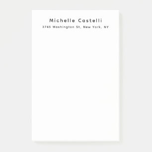 Professional Unique Classical Simple Black & White Post-it Notes