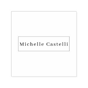 Professional Unique Classical Simple Black & White Self-inking Stamp