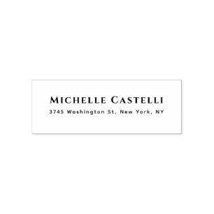 Professional Unique Classical Simple Black & White Self-inking Stamp