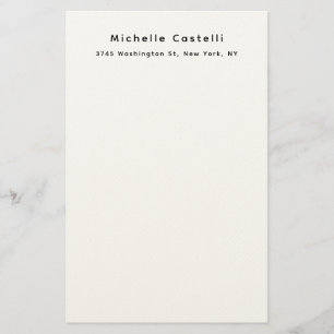 Professional Unique Classical Simple Black & White Stationery