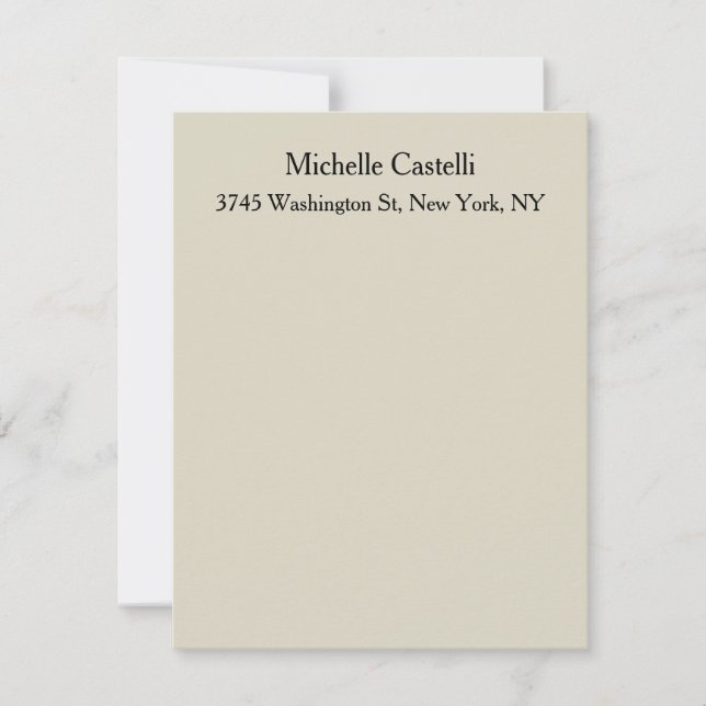 Professional Unique Classical Simple Card (Front)