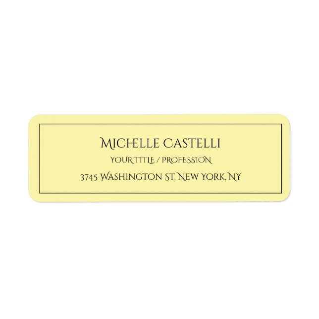 Professional Unique Classical Simple Cream Color (Front)